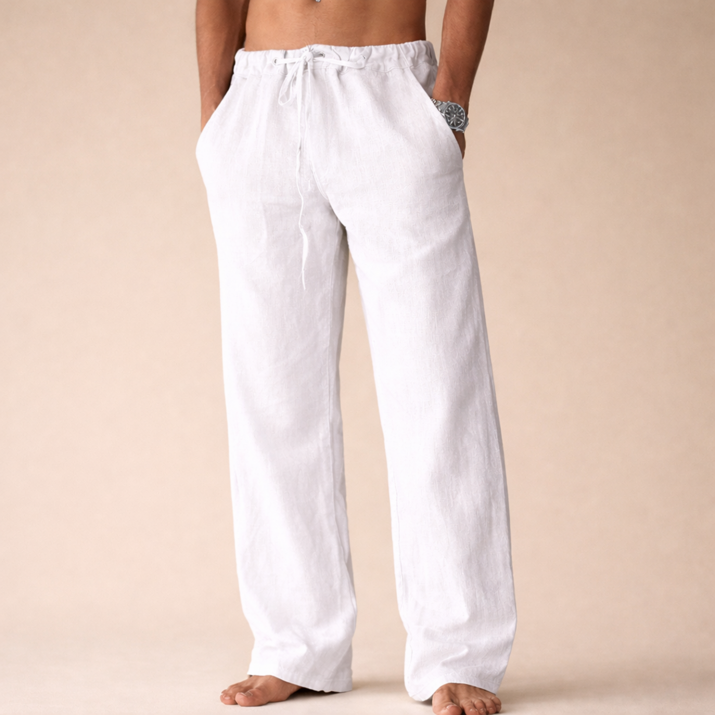 Pantalones de lino para hombre
