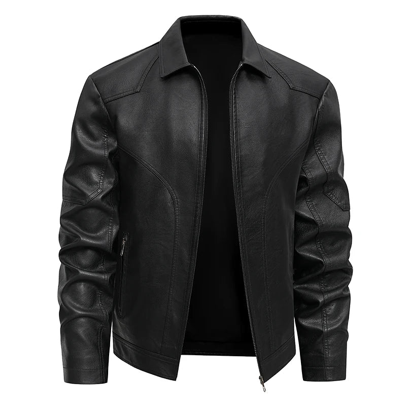 Elegante chaqueta de cuero