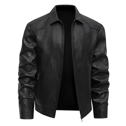 Elegante chaqueta de cuero
