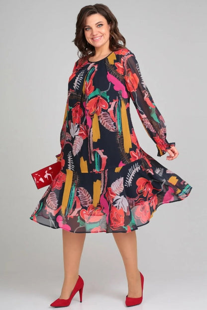 ESTEFANIA – Elegante vestido de flores