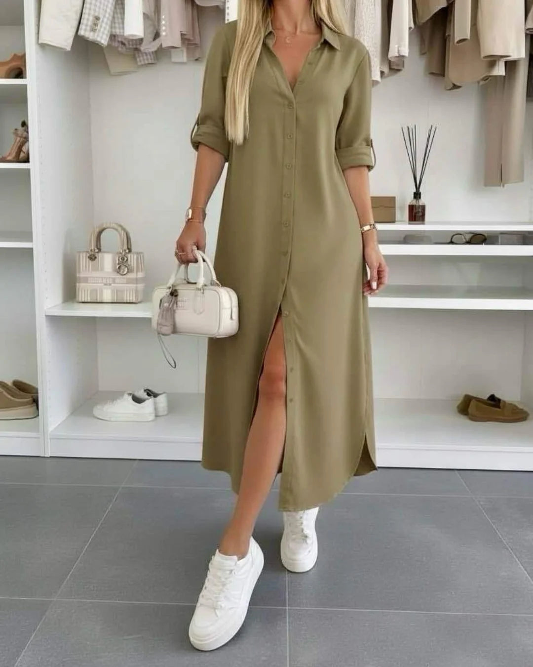 Vestido camisa oversize