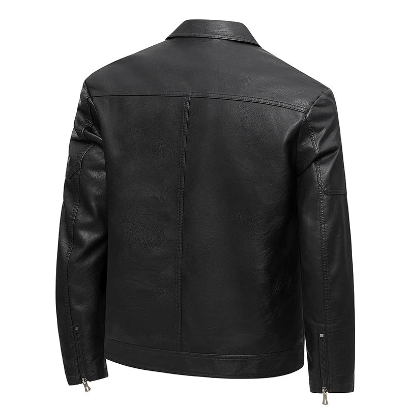 Elegante chaqueta de cuero