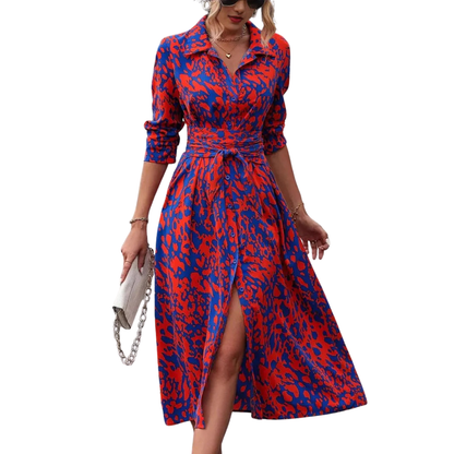 PILI™  | Vestido estampado entallado