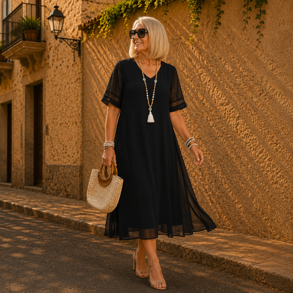 MILAGROS – Vestido midi favorecedor