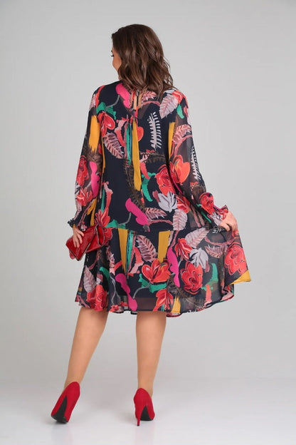 ESTEFANIA – Elegante vestido de flores
