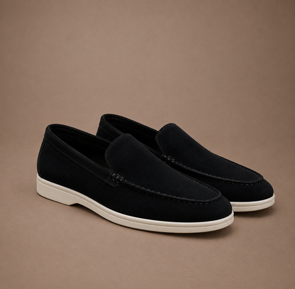 Elegantes mocasines de ante