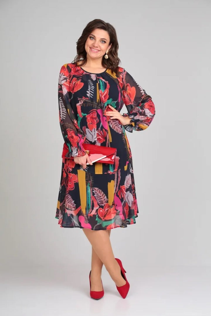 ESTEFANIA – Elegante vestido de flores
