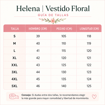 Helena | Elegante Vestido Floral
