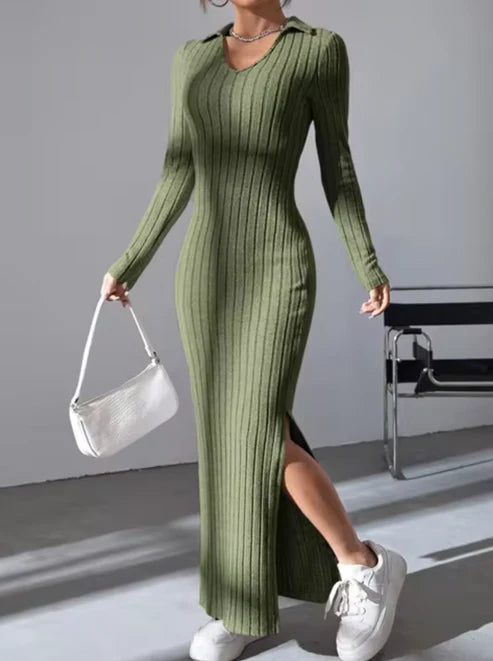 MAYA™ | Vestido largo de punto