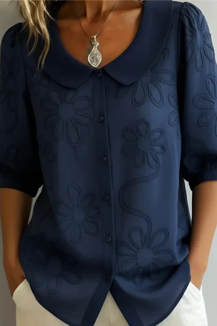 Bianca | Blusa floral bordada