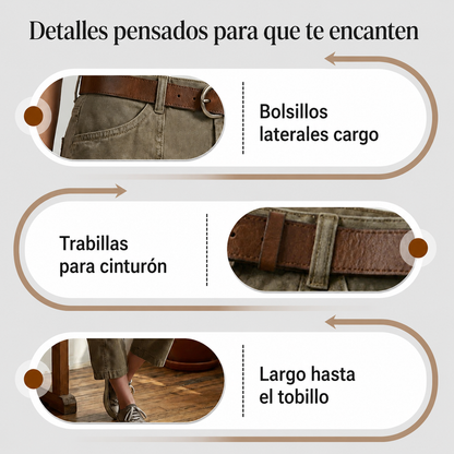 Cómodos pantalones con múltiples bolsillos
