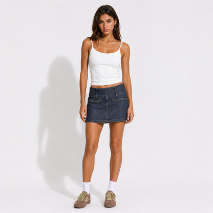 LAURA™ | Moderno top azul claro