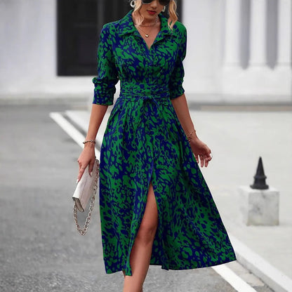 PILI™  | Vestido estampado entallado