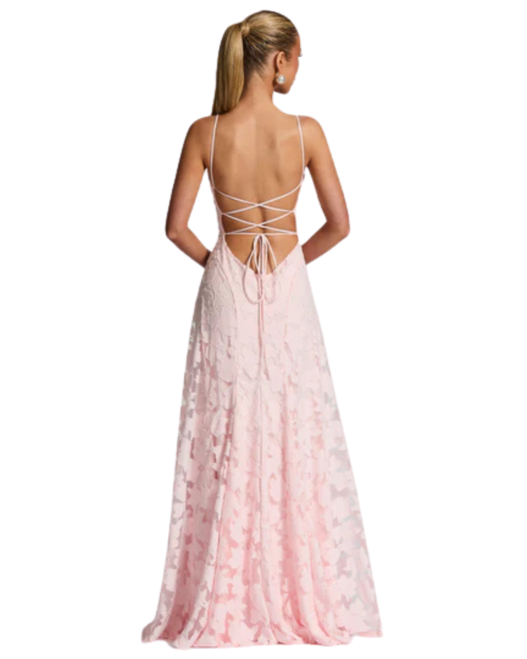 Francisa | Spitzenkorsett-Vestido maxi