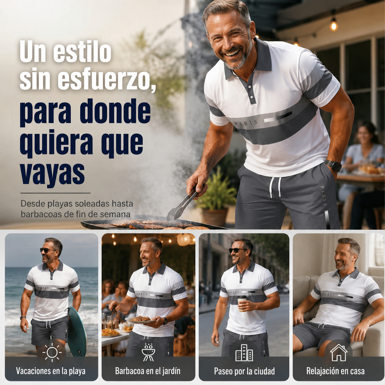 Conjunto de 2 piezas para hombre