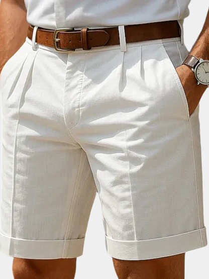 Loren | Pantalón corto plisado de verano para hombre