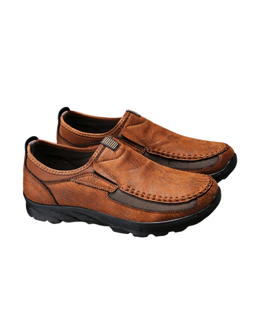 Zapatos casuales de cuero sin cordones