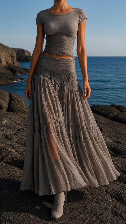 Conjunto Estepona — Top y Falda