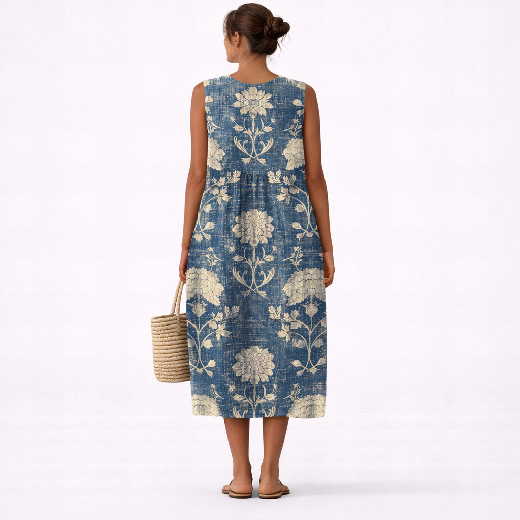 Berta™ | Vestido midi floral clásico