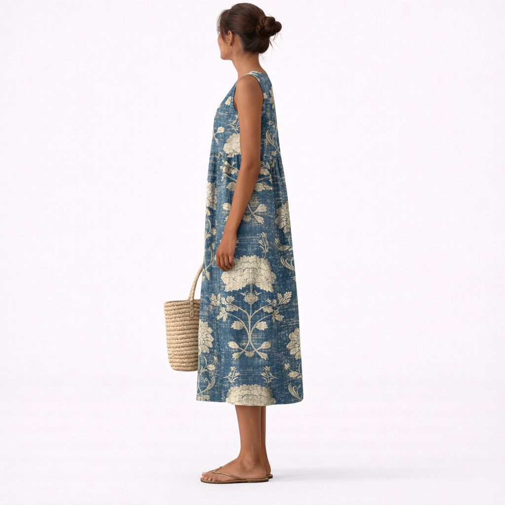 Berta™ | Vestido midi floral clásico