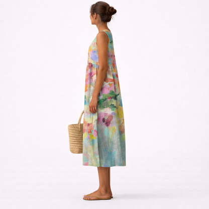 Carla™ | Vestido midi multicolor elegante
