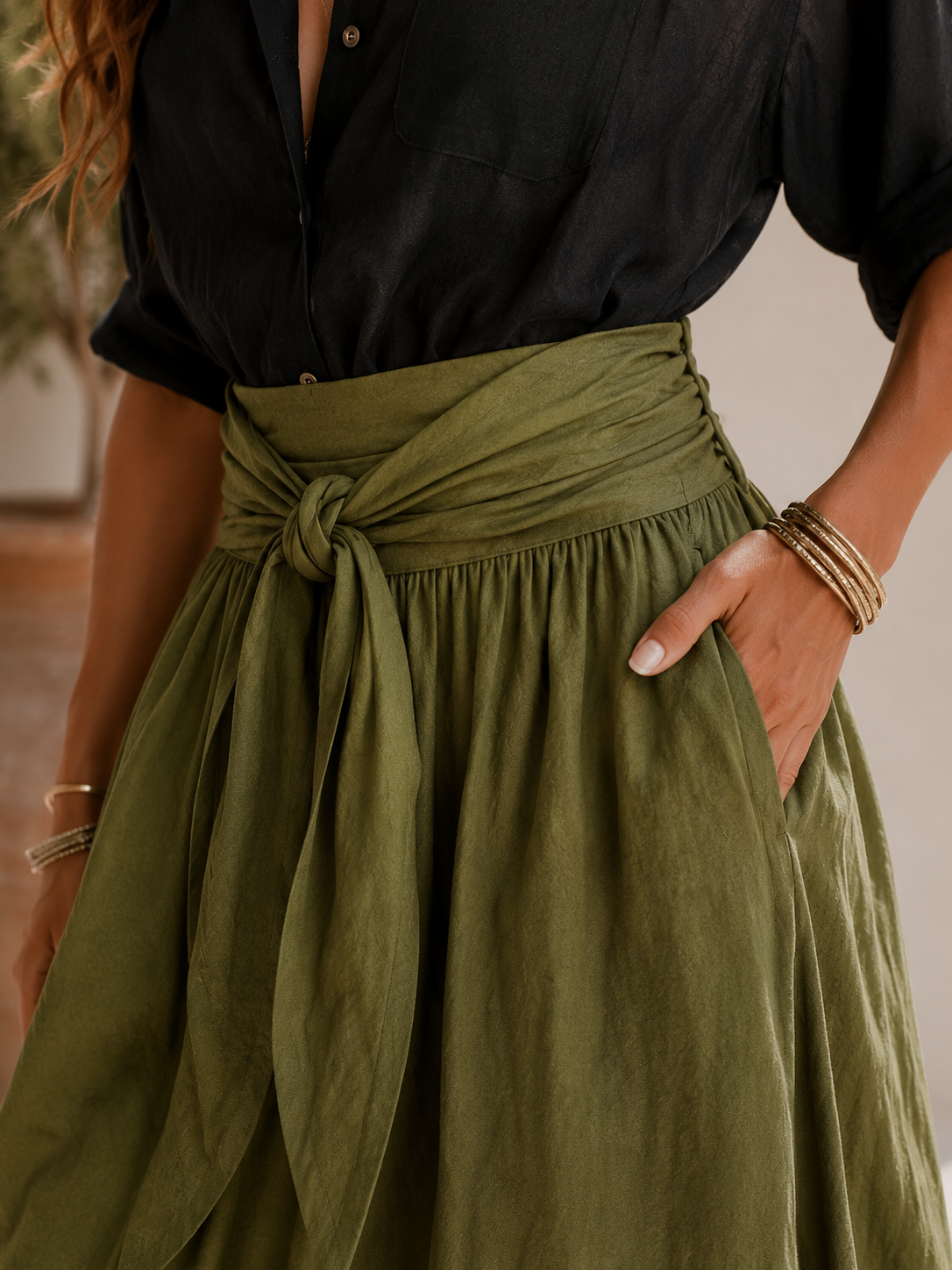 Conjunto Marbella — Falda y Camisa