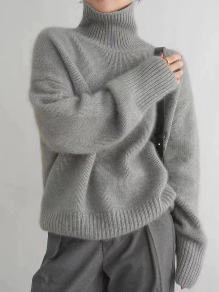 ISABELA™ | Suéter cuello alto cachemira