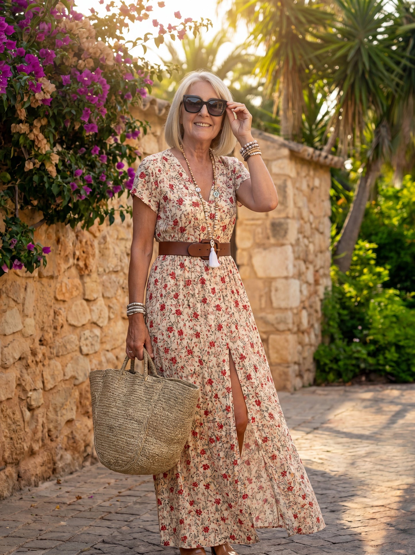 JOSELINA™ – Vestido largo bohemio y vaporoso con cinturón
