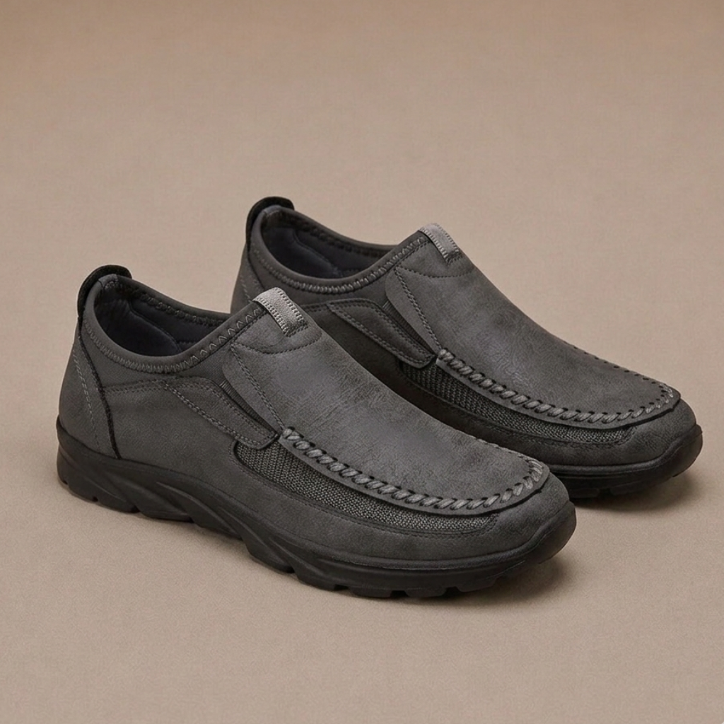 Elegantes zapatos de piel sin cordones