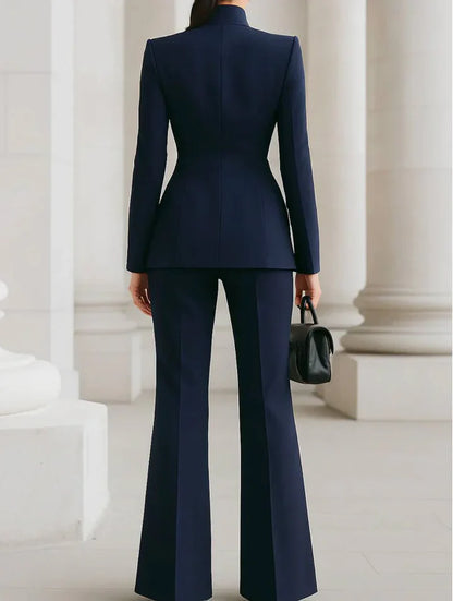 GEORGINA™  | Conjunto de blazer y pantalones palazzo