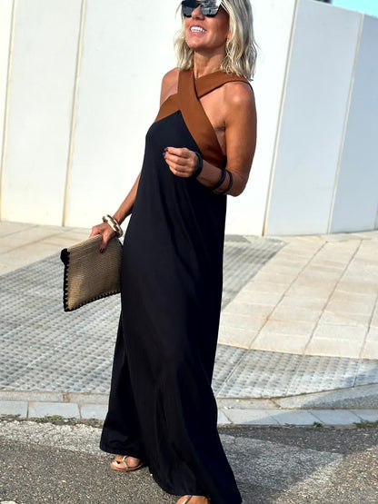 Sienna™ | Vestido elegante con espalda abierta y escote halter