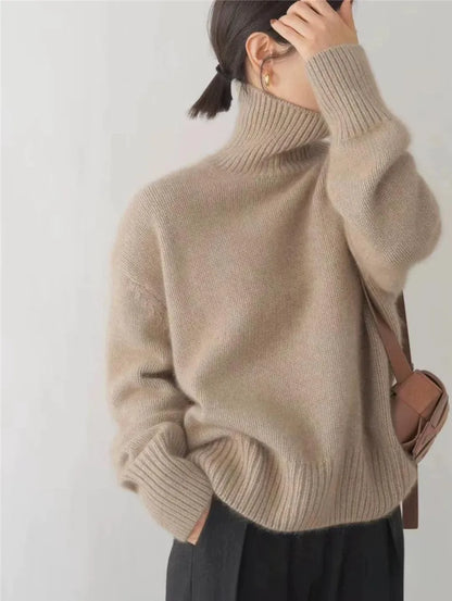 ISABELA™ | Suéter cuello alto cachemira