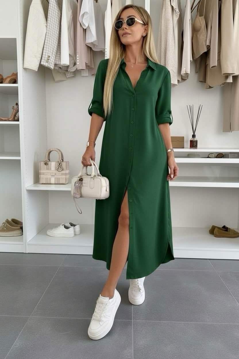 Vestido camisa oversize
