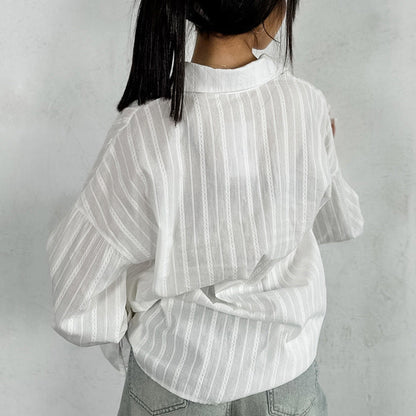 EMMA™ | Blusa con botones y Bindemanschetten
