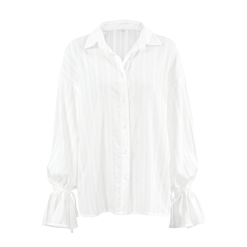 EMMA™ | Blusa con botones y Bindemanschetten