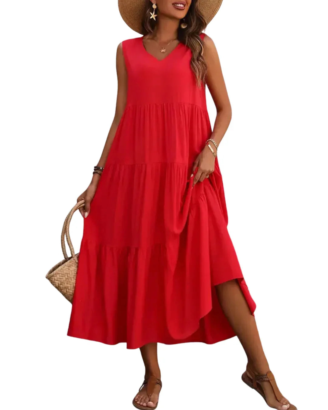 Gabriella™ | Vestido largo acampanado