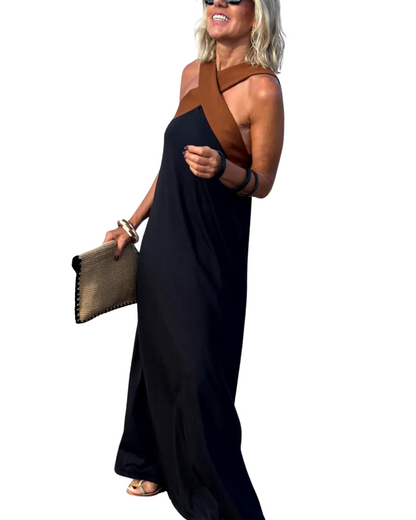 Sienna™ | Vestido elegante con espalda abierta y escote halter