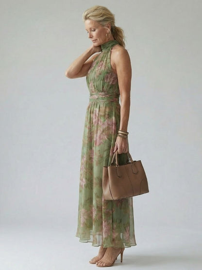 Amelia | Vestido Midi con Escote Halter