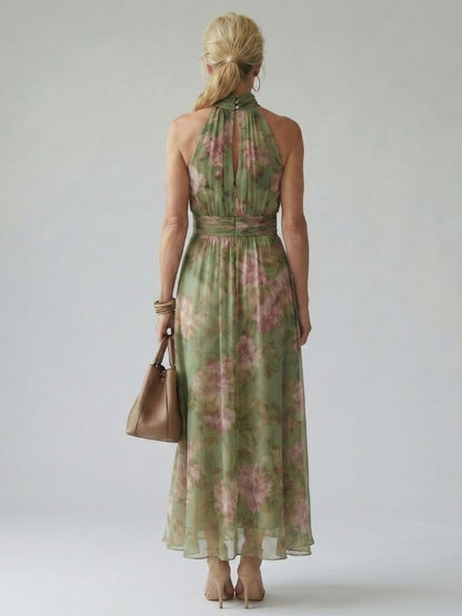 Amelia | Vestido Midi con Escote Halter