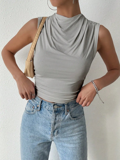 Myrthe™ | Top drapeado elegante de UrbanStoff