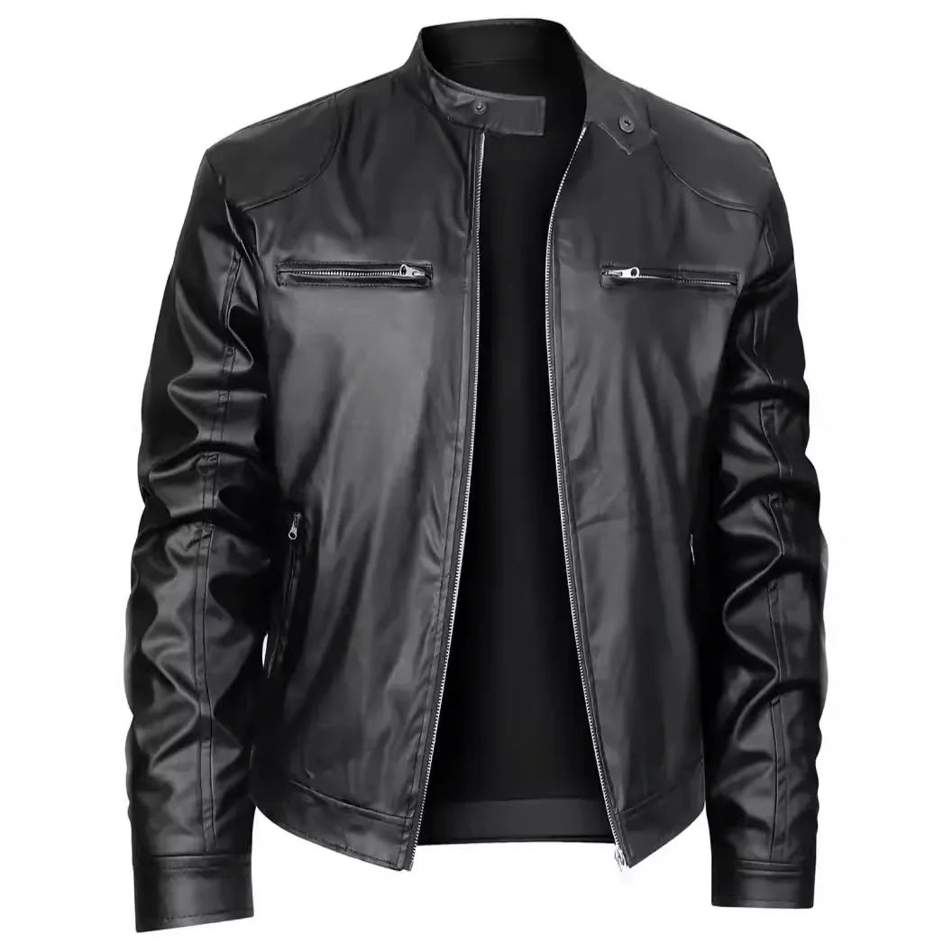 Chaqueta de cuero informal