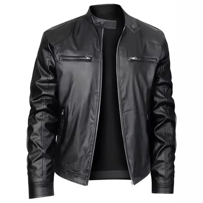 Chaqueta de cuero informal