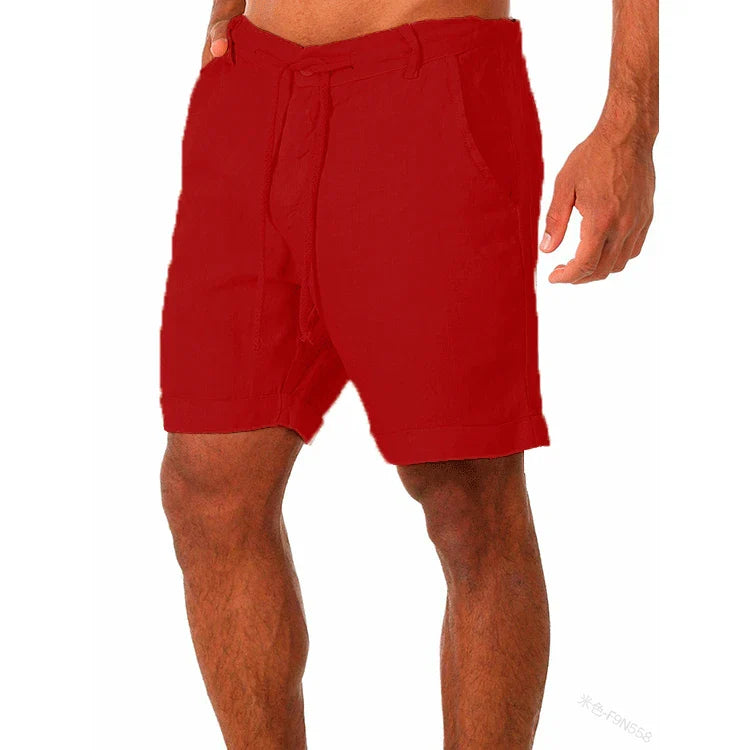 Pantalones cortos de lino