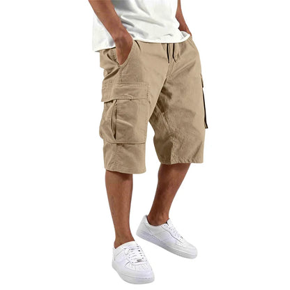 Pantalones cortos elegantes con múltiples bolsillos