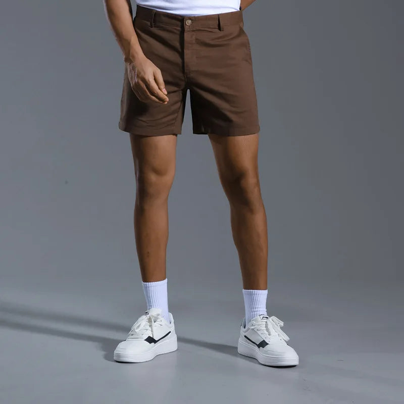 Elegantes pantalones cortos de algodón