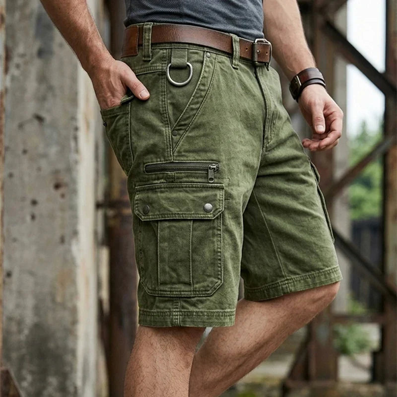 Pantalones cortos cargo elegantes para hombre