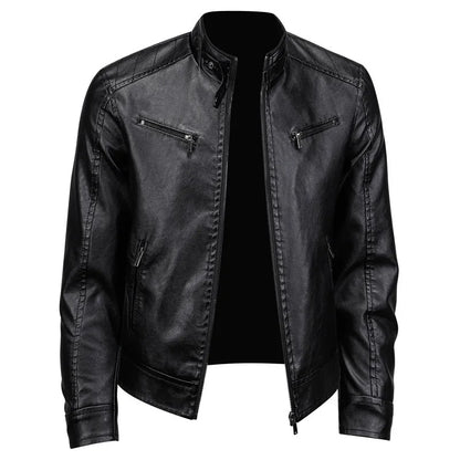 Elegante chaqueta de cuero