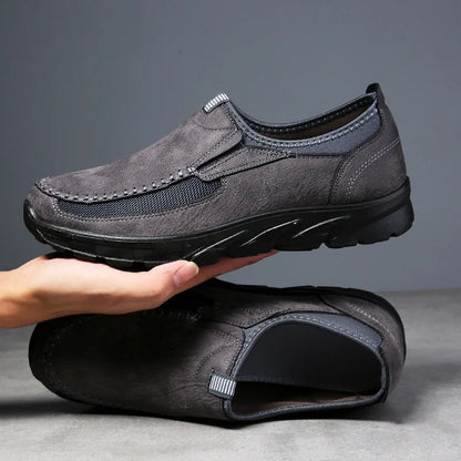 Zapatos casuales de cuero sin cordones