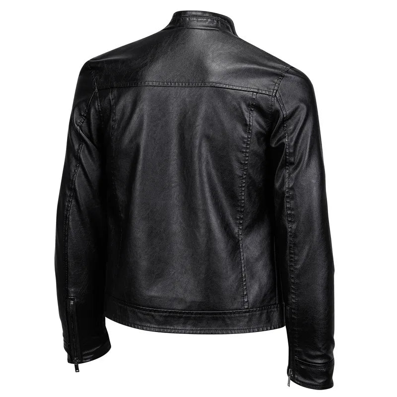 Elegante chaqueta de cuero