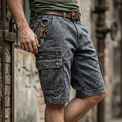Pantalones cortos cargo elegantes para hombre